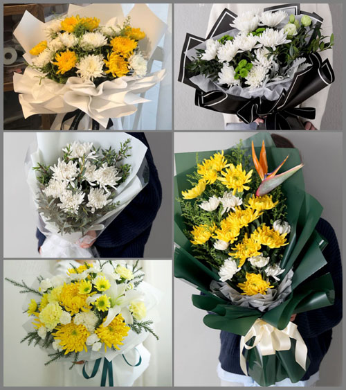 河南南阳邓州市构林镇后张村白事花束代送